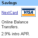 NextCard Internet Visa - Apply Now